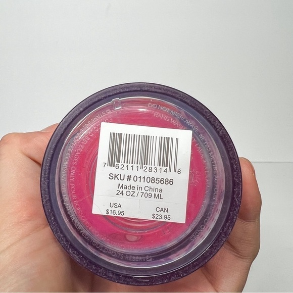 Starbucks Poppy Tumbler Pink Orange 2018 Rare Cold Cup Straw - Picture 2 of 4